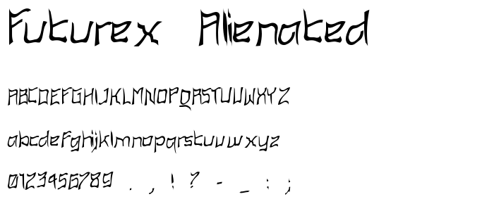 Futurex Alienated font
